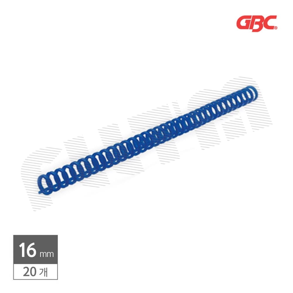 GBC 3대1 클릭링 16mm 20개입 파란색 제본용품 제본용스프링 : 필타임