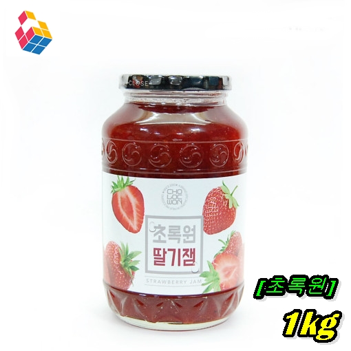 국내산 딸기로 만든 초록원 딸기잼 1kg  // 당일배송 : 큐브박스
