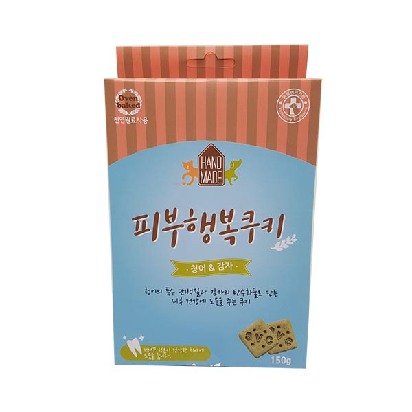 에스틴 행복쿠키 강아지 건강맞춤 기능성간식 피부관리, 150g, 1개 : 드림펫 동물병원