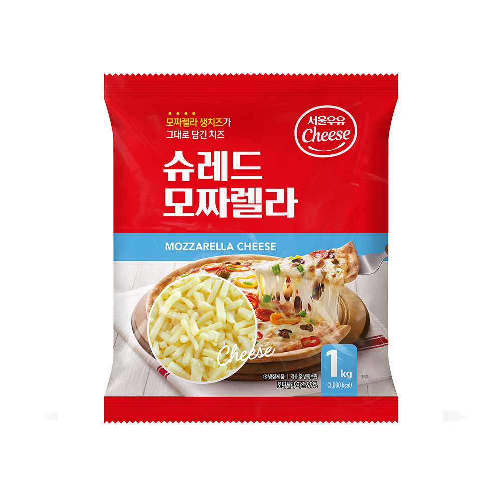 서울우유 슈레드 모짜렐라 피자치즈 1kg : 서울우유공식몰