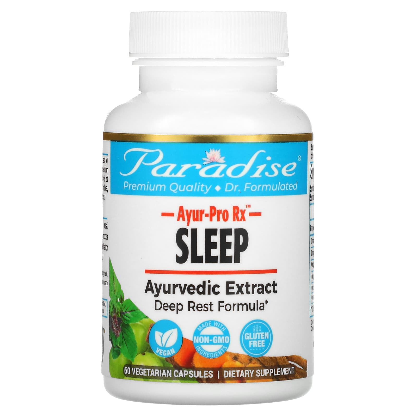 파라다이스허브 AYUR-Pro Rx Sleep 베지캡슐 60정 : 푸드세이프