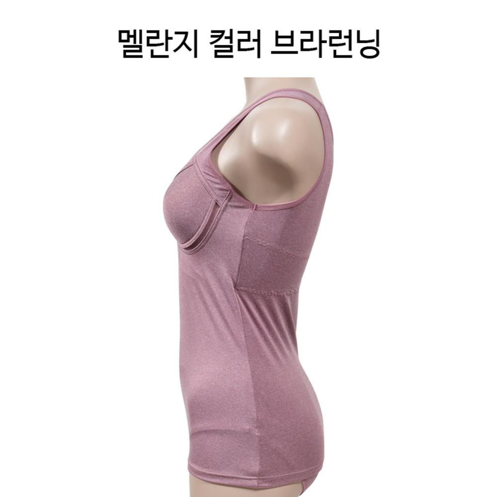 린다 무빙메쉬테잎 몰드 브라런닝 멜란지 러닝 속옷 캡런닝 브라탑 이너 : 하하랜드8