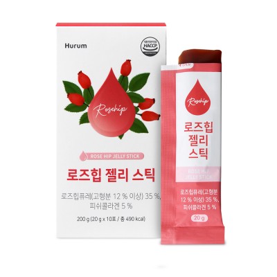 휴럼 로즈힙 젤리 스틱 석류 및 피부구성3대요소 함유 10포 : 선인라이프