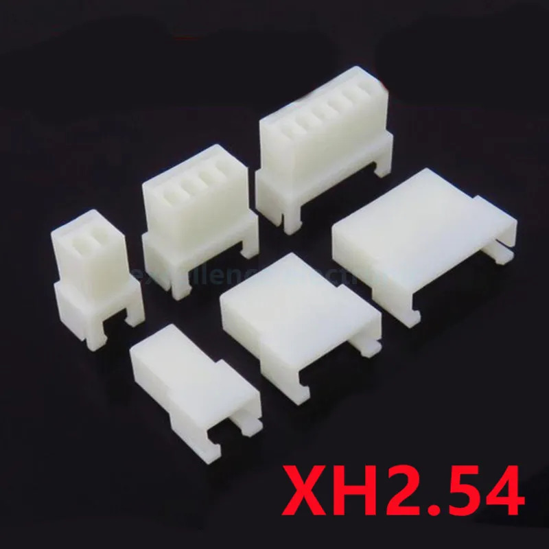암 커넥터 하우징 XH2.54 TJC3 2.54mm 피치 2P 3P 4P 5P 6P 7P 8P XH 플러그 플라스틱 쉘 20 개 : 골드마이닝실버