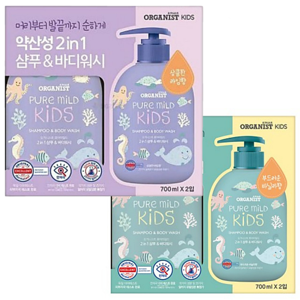 오가니스트 키즈 샴푸 앤 바디워시 700ml 1ea 유아 어린이 올인원 코스트코 : 루나루이 엔젤마켓