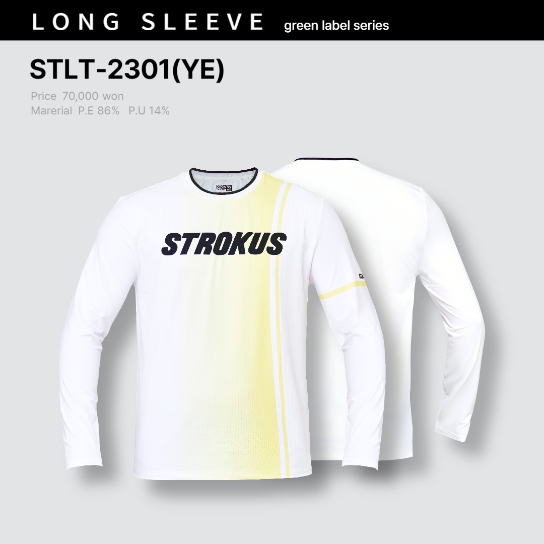 스트로커스 STLT-2301(YE)  긴팔 티셔츠 배드민턴 : 스포영