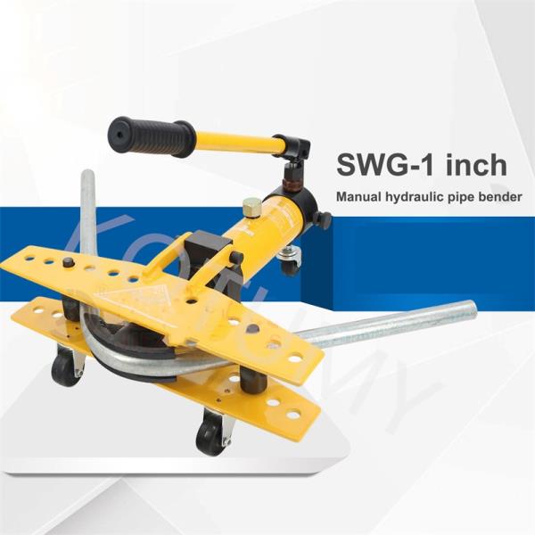 수동 파이프밴딩기 SWG-1 일체형 유압 파이프 벤더, 수동 튜브 벤딩 도구, 6 다이 키트, 10 톤, 인치, 13-34mm : 가온 직구몰2