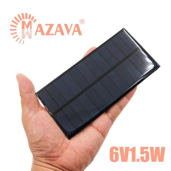 1Pcs 태양 전지 패널 6V 1.5W 미니 시스템 DIY 휴대 충전기 18650 : 유진 종합 상사