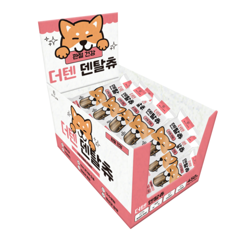 더텐 덴탈츄 대용량 (15gx30p)+3p 강아지 치석제거 가수분해 알러지케어 허니버터향 : 피앤에이컴퍼니
