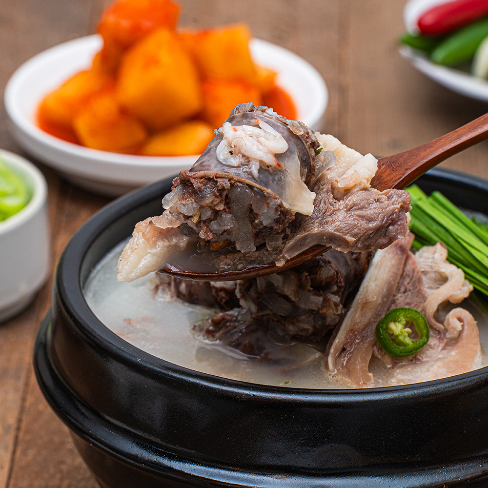 100% 국내산 돼지 고기 병천 토종 순대 내장 한우 사골 순대국 맛집 순대 국밥 순댓국 밀키트 833g 3팩 : 은이세끼