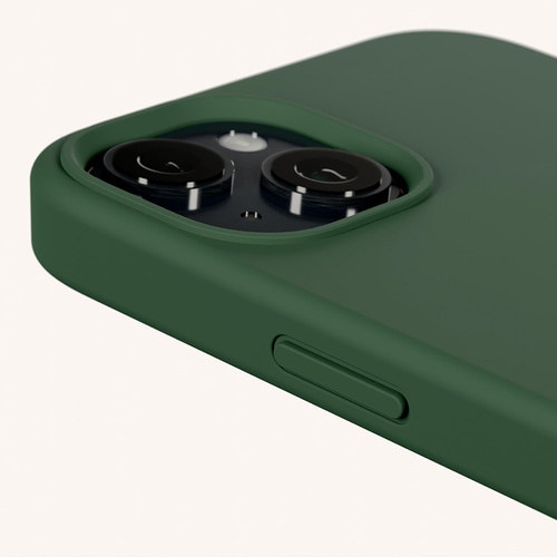 [XOUXOU] 슈슈베를린 iPhone 14 Plus 맥세이프 휴대폰 케이스 - 세이지 그린 : Muken