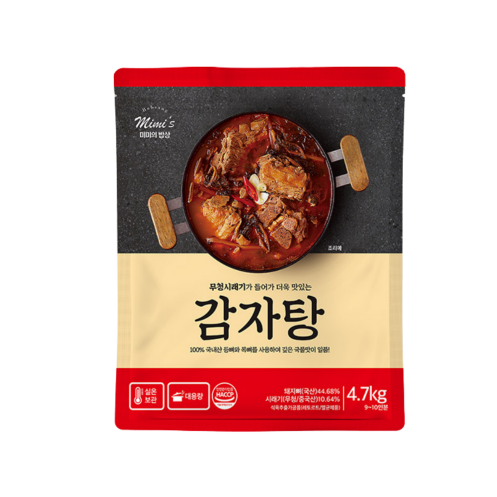 미미의 밥상 감자탕 4.7kg 라면사리 증정 : 그린 플로라