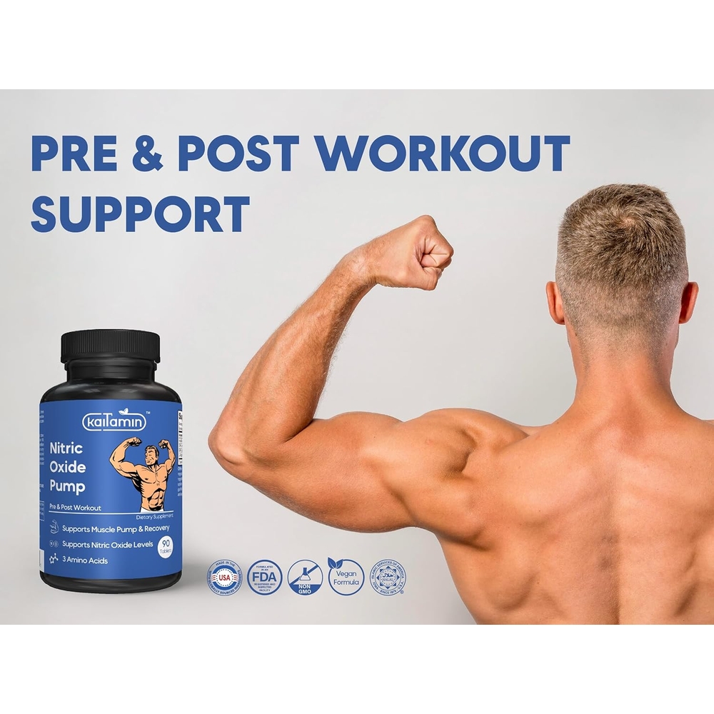 Kaitamin Nitric Oxide 일산화질소 90정3병 프리 워크아웃 3종 아미노산 : 제이엠비타