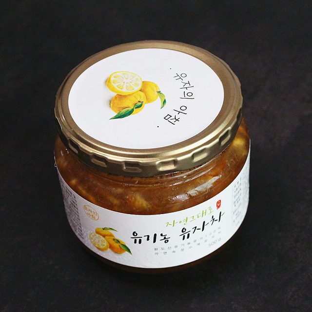 완도 유기농 유자차 수제 유자청 1kg 2kg 유자원액 750ml : 코코N몰