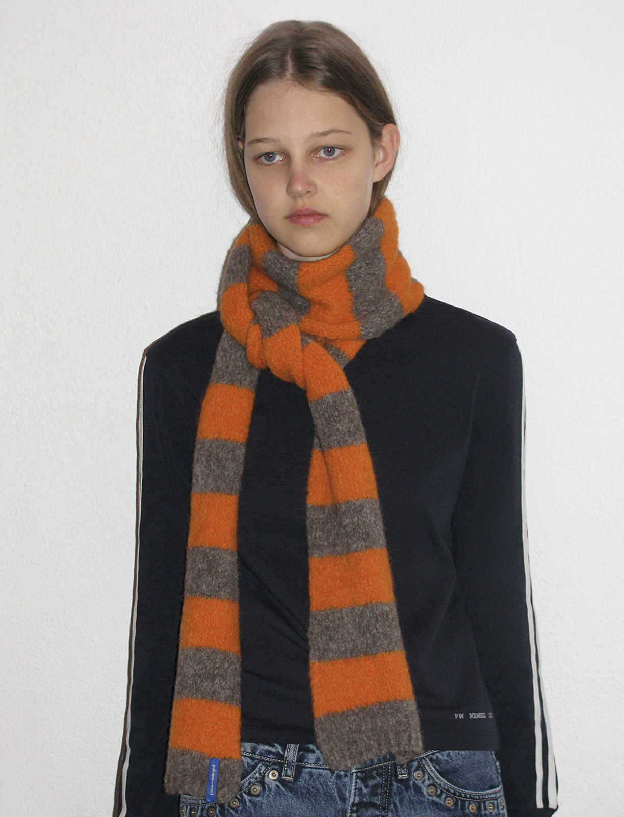 Paloma wool no 1851 Asteri knitted scarf orange 팔로마울 1851 아스테리 니트 스카프 오렌지 : 샵몽아미