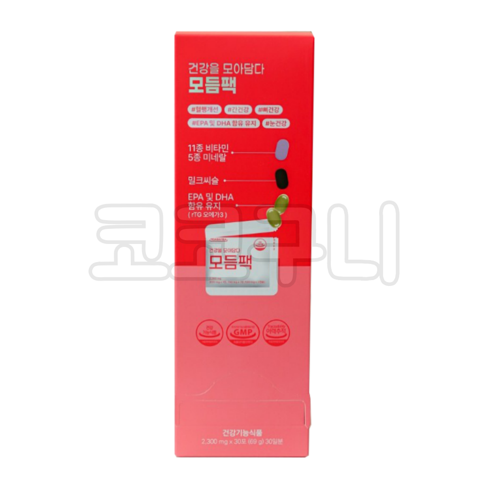 모아담다 모듬팩 멀티비타민 미네랄 종합영양제 30포 1BOX : 코코구니