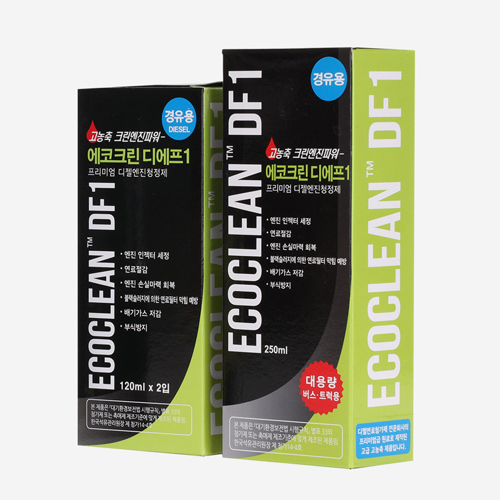 에코크린 디에프1  디젤 연료첨가제 250ml, 120ml(2병입) : 그리핀돌