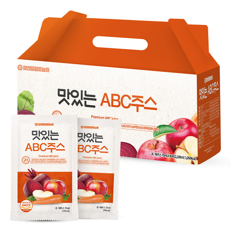 참앤들황토농원 맛있는 ABC주스 70ml 1박스 (총 30포) : 참앤들황토농원