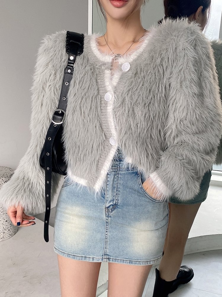 털 미니 가디건 : 마이핫바