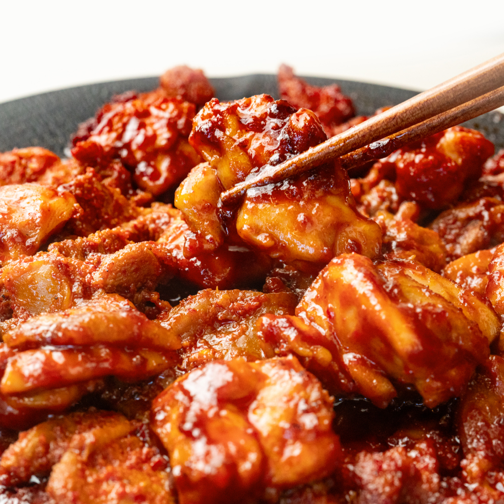유가솜씨 닭갈비600gx2팩(6인분) 부산맛집 숯불 닭다리살 : 명태잡는날
