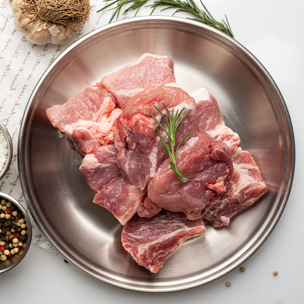 육식대첩 국내산 돼지 냉장 갈비 1kg : 은하푸드
