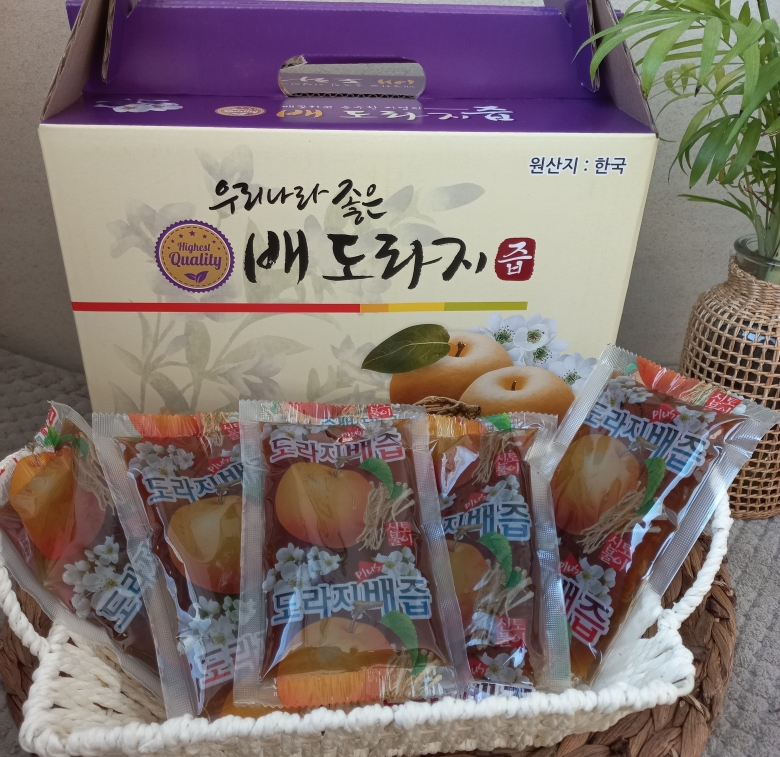 배 도라지즙(국내산 배,약도라지,수세미,생강 원액 100%) : 의성중탕