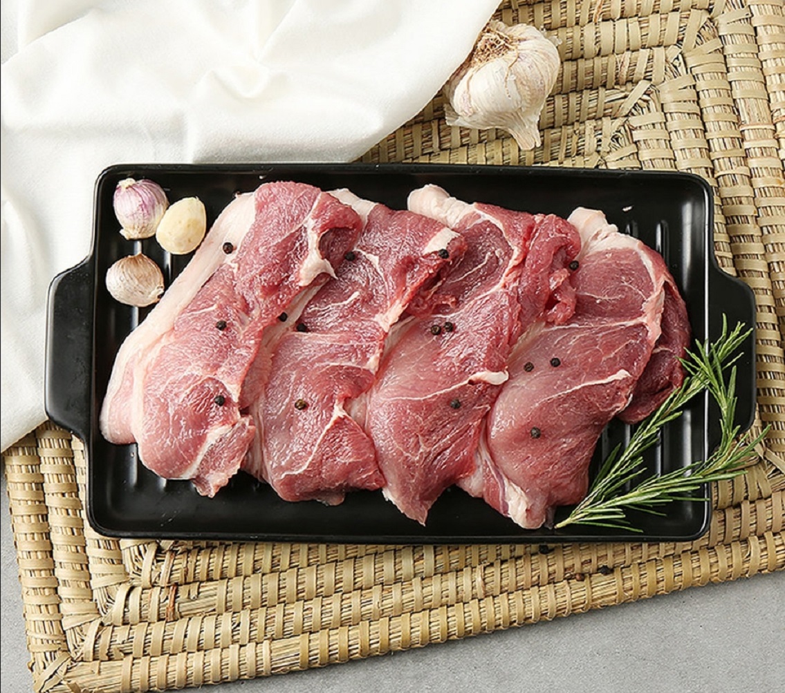 국내산 한돈 앞다리 제육용 600g + 600g(1.2kg) : 선미트