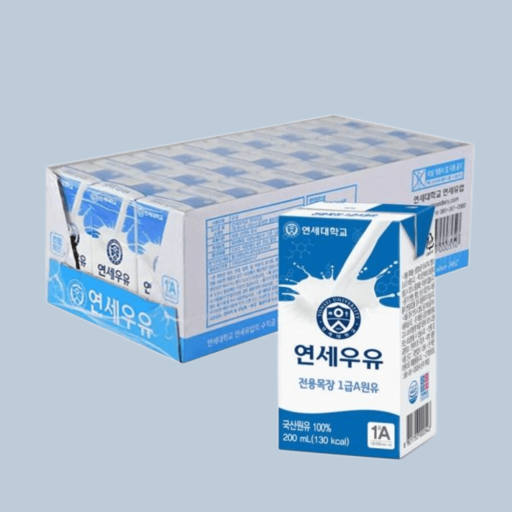 연세 멸균우유 200ml  24팩 1박스 : 라이프 부스터