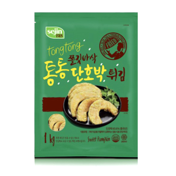 세진 통통 단호박 튀김 1kg 냉동 쫄깃바삭 분식 맛집 안주 간식 : 푸드K