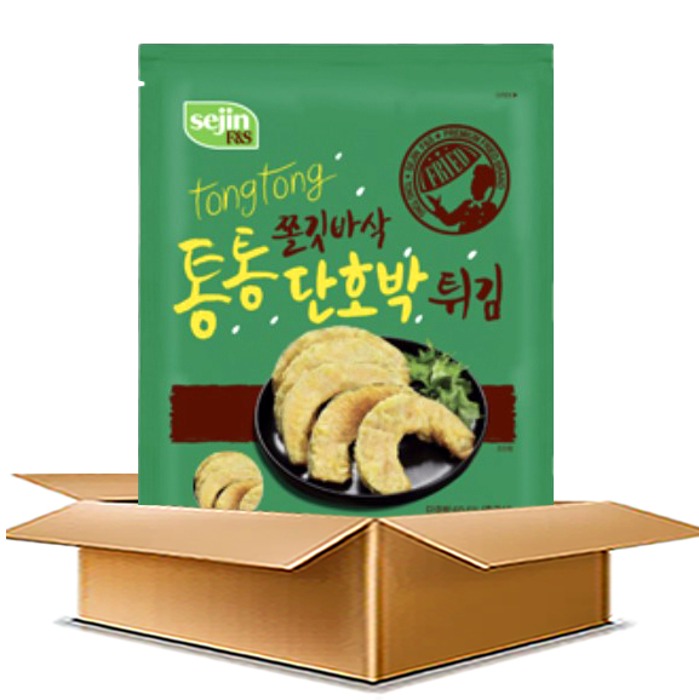세진 통통 단호박 튀김 (1kg x 8개입) 냉동 쫄깃바삭 분식 맛집 안주 간식 : 푸드K