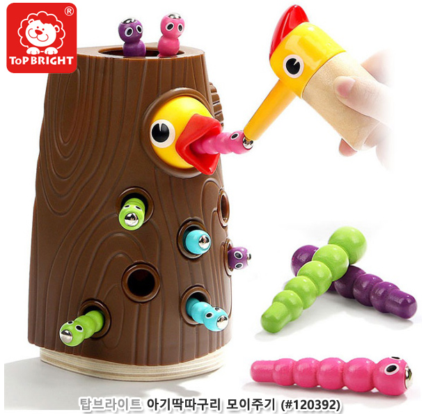 탑브라이트 아기딱따구리 모이주기 호기심발달완구 : 토이앤키즈