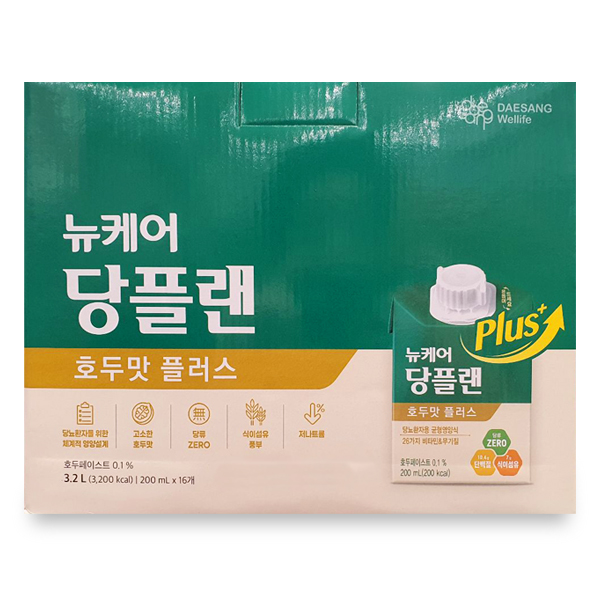 뉴케어 제로 당류 당플랜 호두맛 플러스 200mlx16 : 마켓 참다올