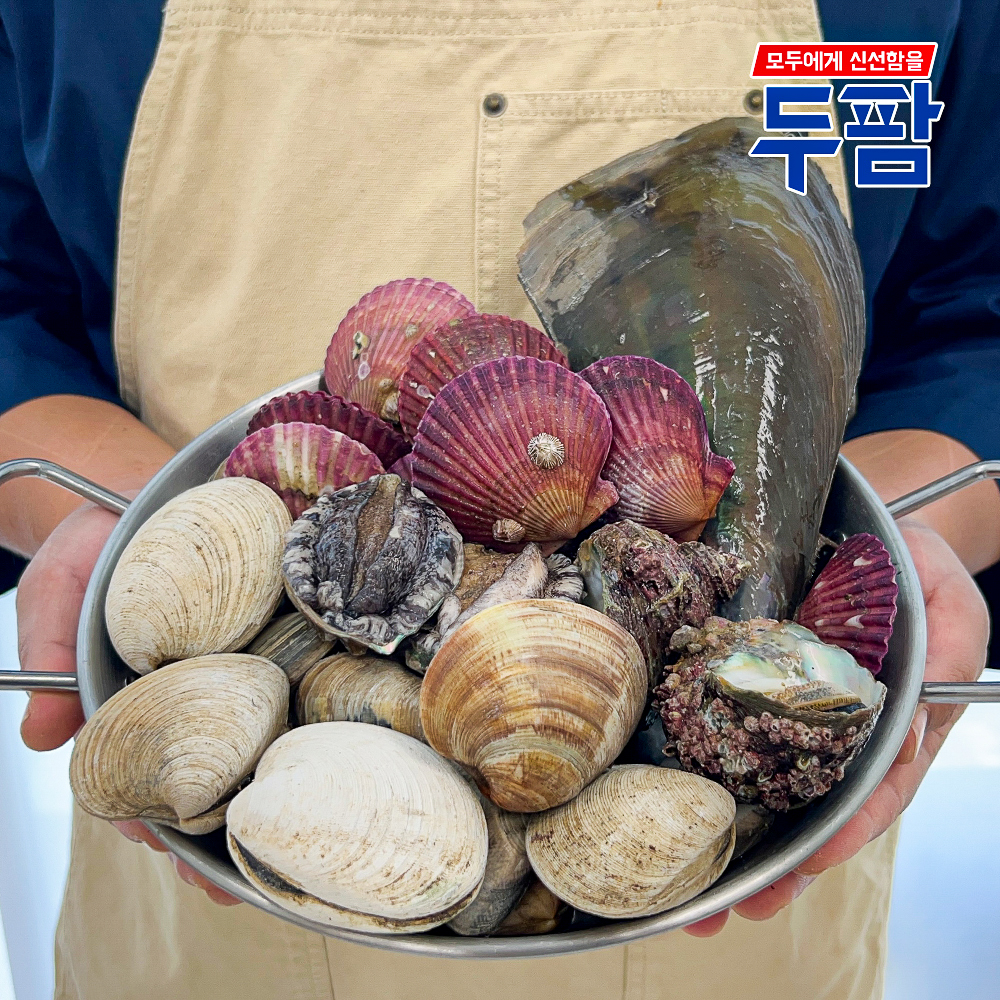 제철 모듬 조개구이 가족세트 4kg 조개 전골 탕 찜 : 두팜