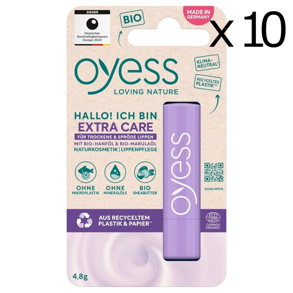 오예스 Oyess Bio 엑스트라 케어 립밤 4.8g x 10개 세트 : 헨리숍