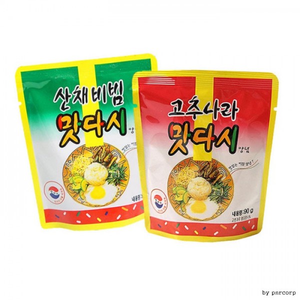 고추나라 맛다시 산채비빔 90g 만능 소스 비빔장 군대 산채 비빔 고추장 전투식량 음식 : i리빙