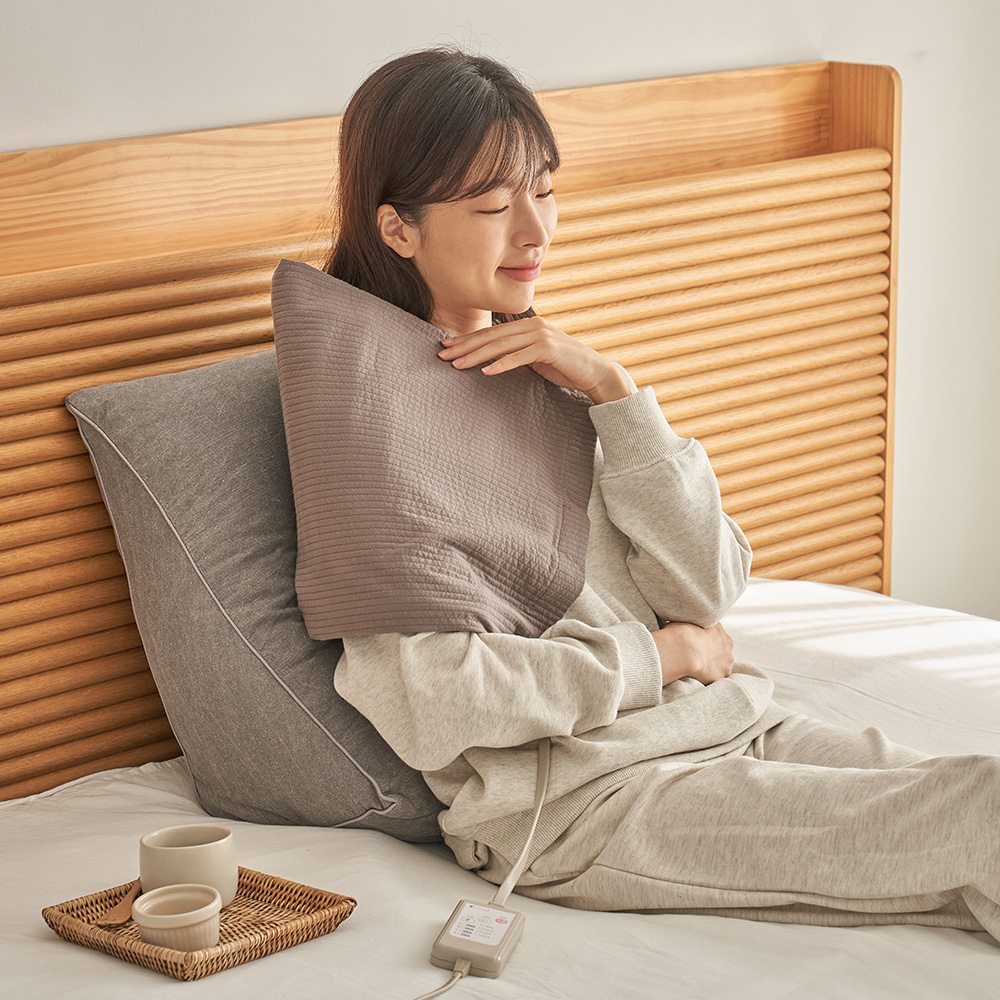 원적외선 온열찜질기 허리 배 복부 복대 전기 어깨 무릎 등 찜질기 온열기 찜질매트 그레이 : 수니홈.