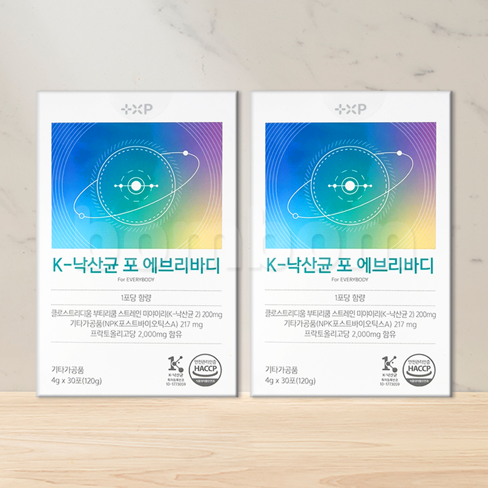 비타민하우스 K-낙산균 포 에브리바디 온가족 프로바이오틱스 30포x2개 : 봄봄헬스스토어