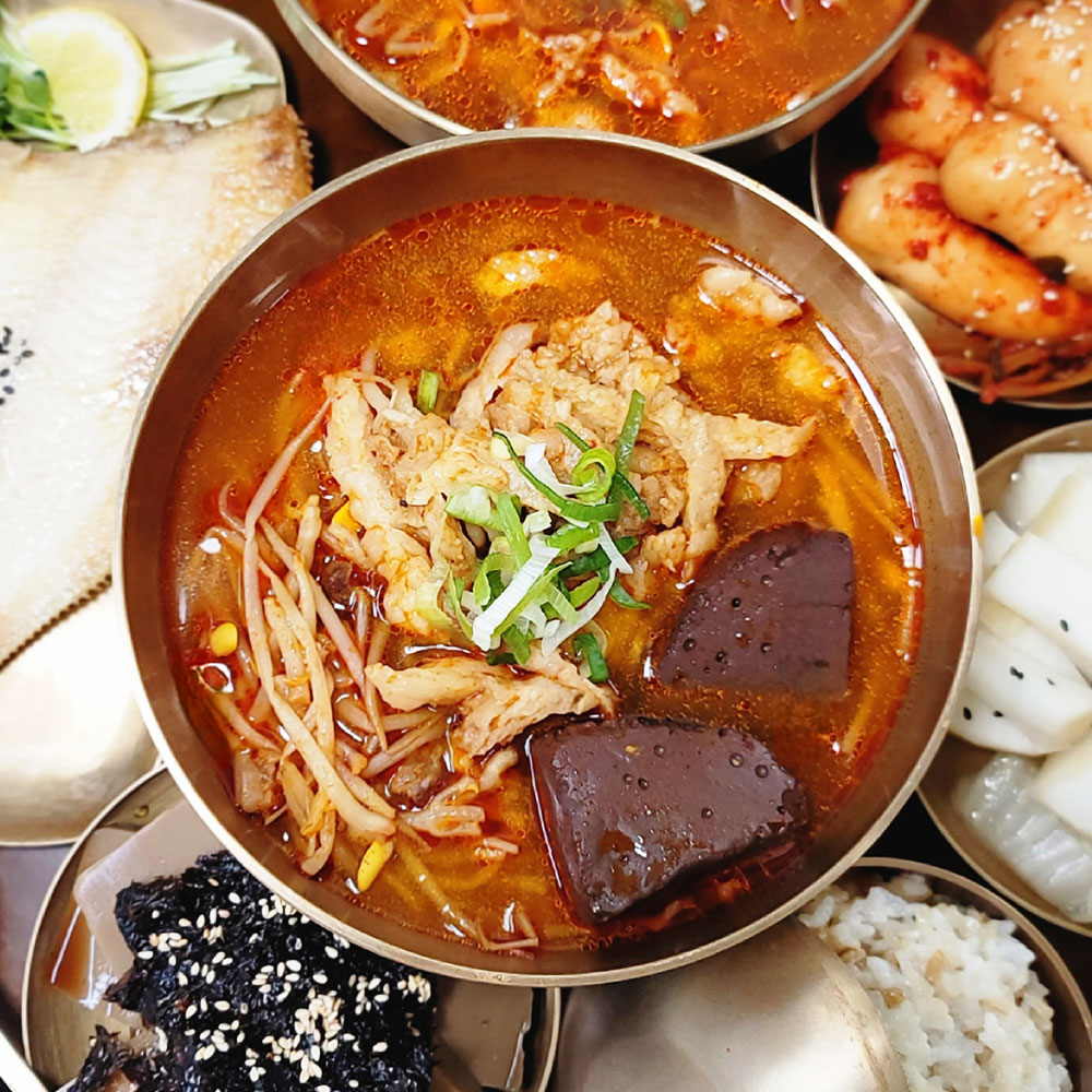 부산 현지맛집 가야포차 수구레 선지국밥 620g 보양식국밥 : 고수의집밥