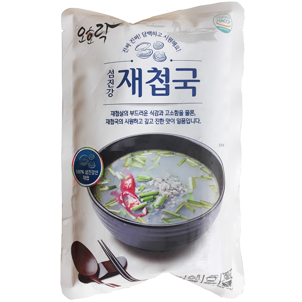 하동 오호락 섬진강 재첩국 500g 30개 : 이강산닷컴