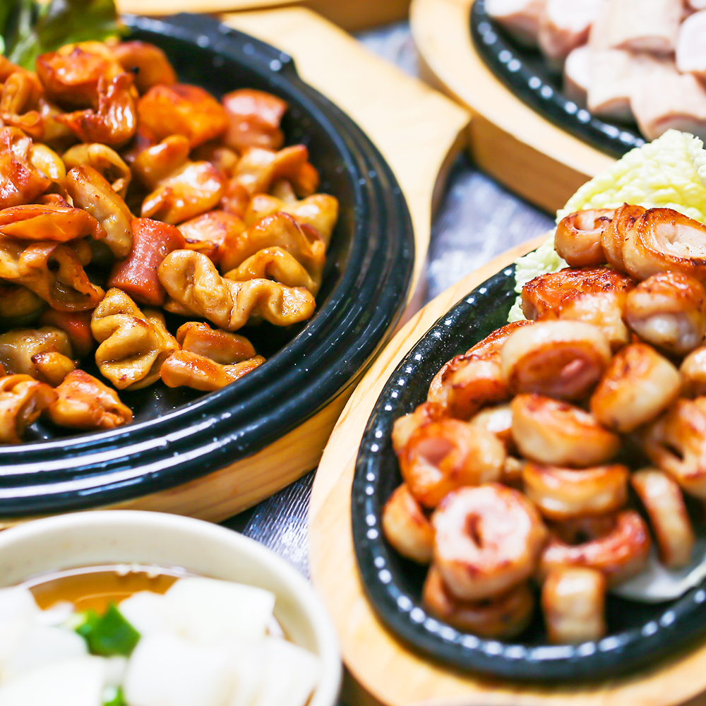 초벌 돼지막창 술안주 캠핑음식 직화구이 300g : 대명곱창막창