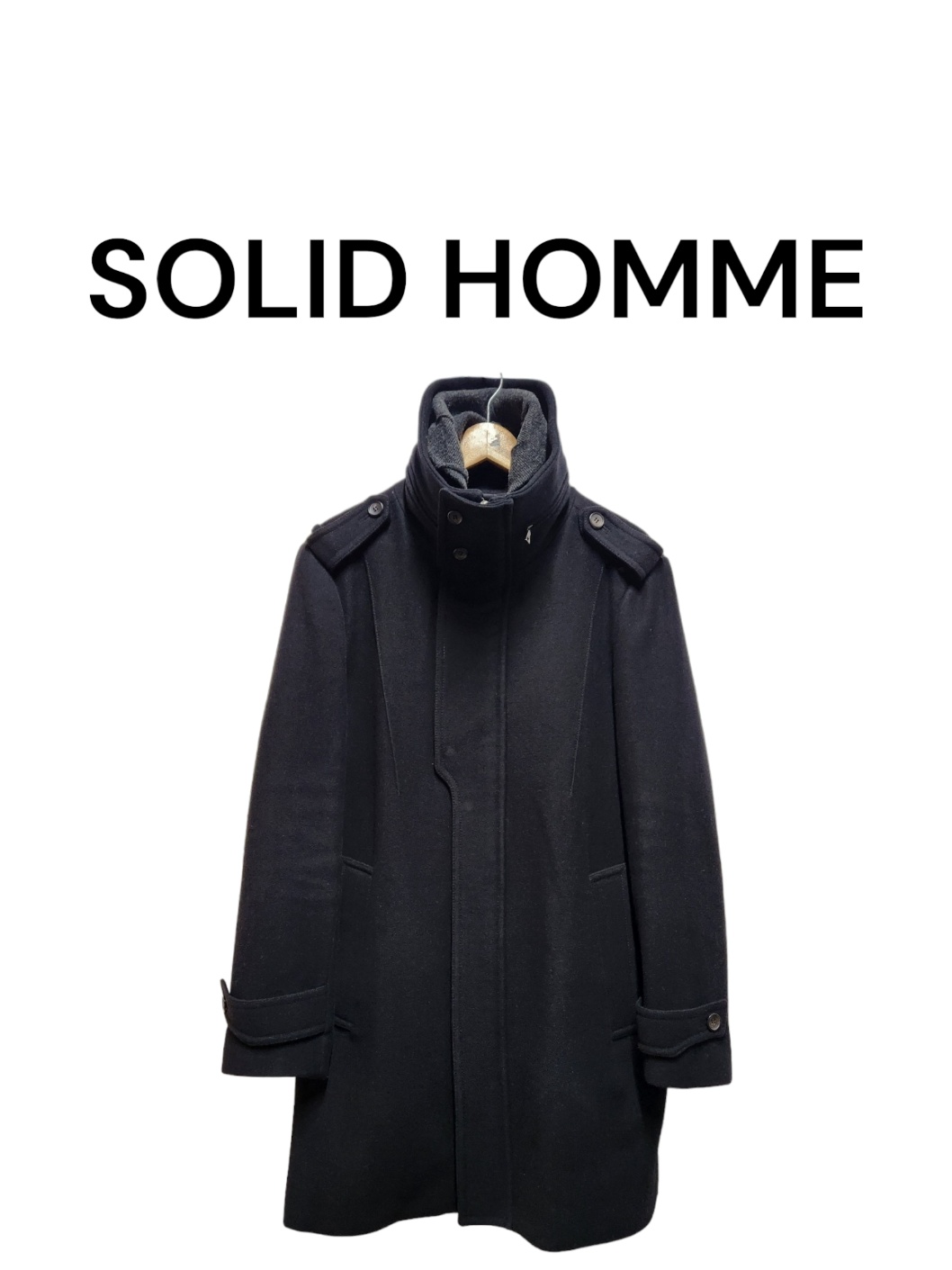 105size SOLIDHOMME 솔리드옴므 캐시미어 코트 : 어쩔티지 세컨핸드샵