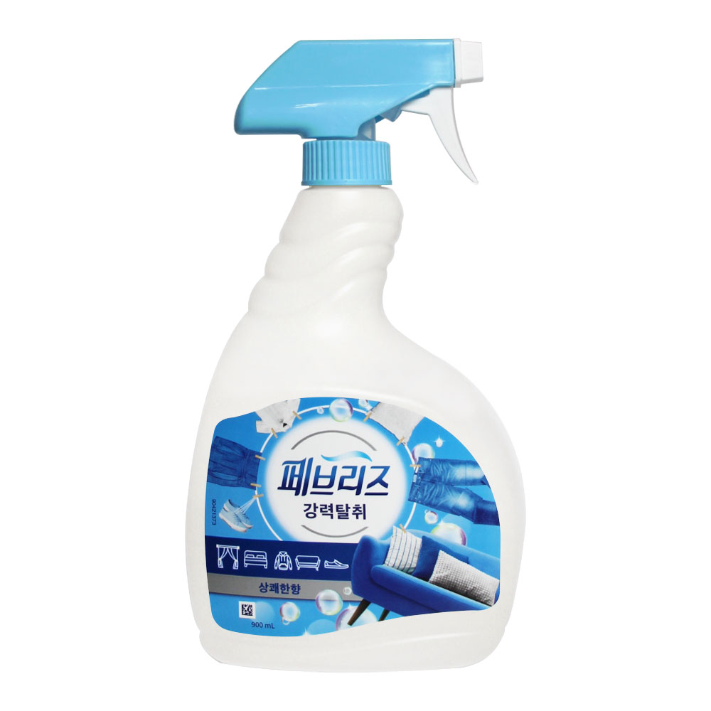페브리즈 섬유탈취제 900ml 강력탈취 상쾌한향 스프레이 침구 이불 쇼파 : 공간의감각