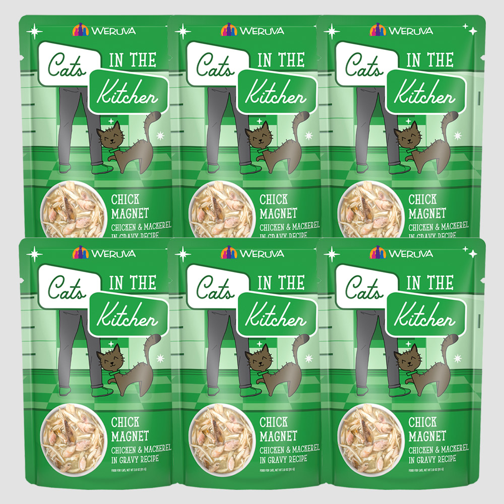 (캣츠인더키친) 웨루바 캣 주식파우치 고양이 습식 칙매그넛, 85g, 6개 : 뚜뚜펫