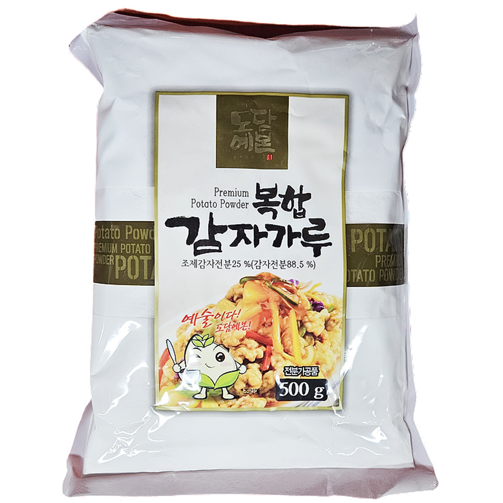 도담예본 복합 감자가루 500g 중식당 중화요리 튀김 부침 짜장 만들기 감자전분 가공품 : 나래 식자재