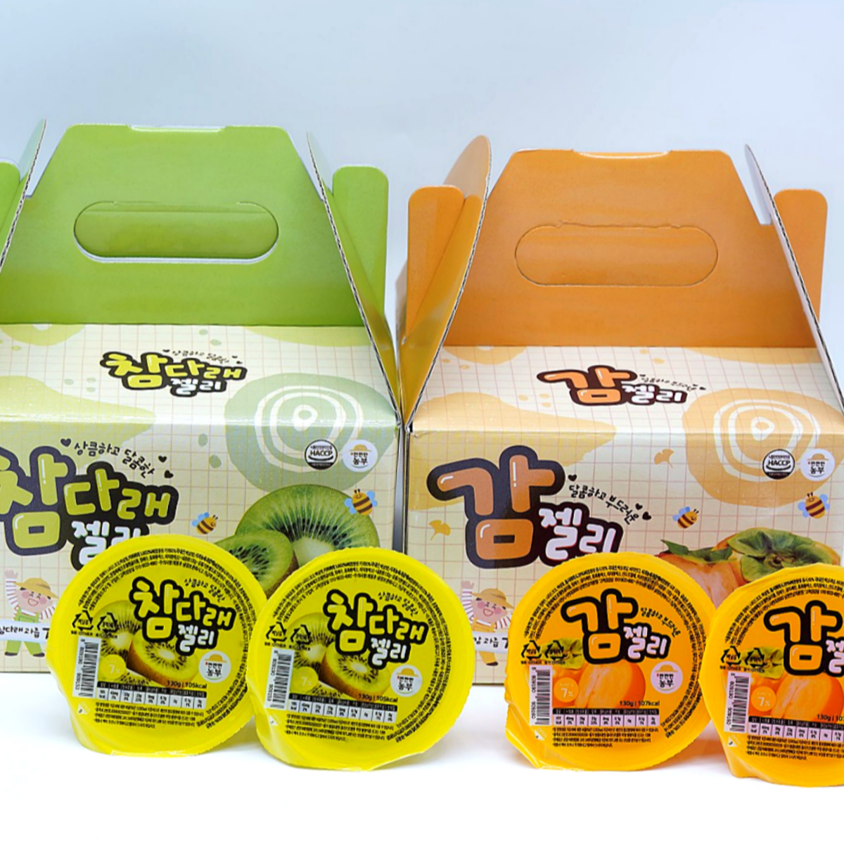 사천애특산물 참다래젤리 감젤리 130g x 8개 : 셀러라이브 픽