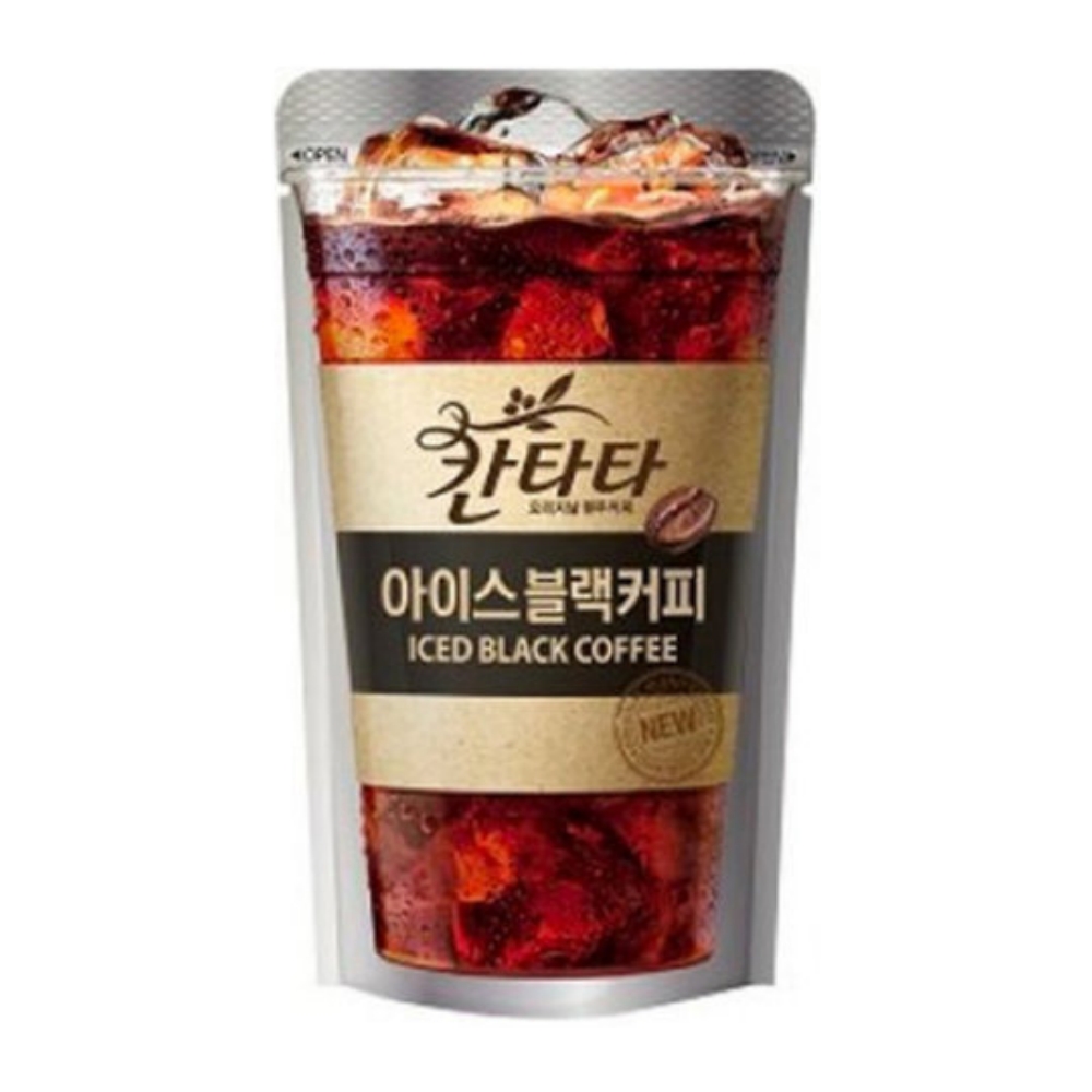 칸타타 아이스 블랙 커피 190ml (20개) 파우치 테이크 아웃 대량 구매 : 청결몰
