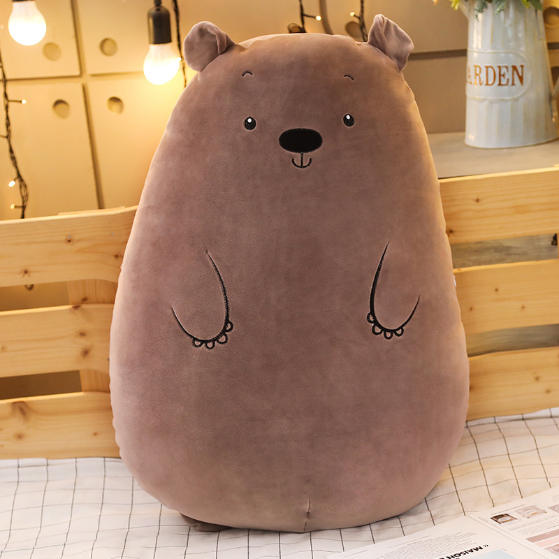 대형 모찌 바디필로우 죽부인 냉감 동물 롱쿠션 안고자는 인형 긴 베개 공룡 80cm : 팬더판다