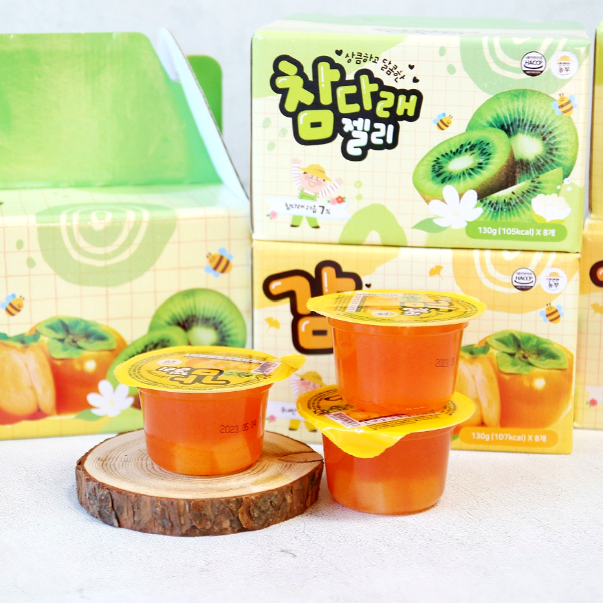 사천애특산물 참다래젤리 감젤리 130g x 8개 : 셀러라이브 픽