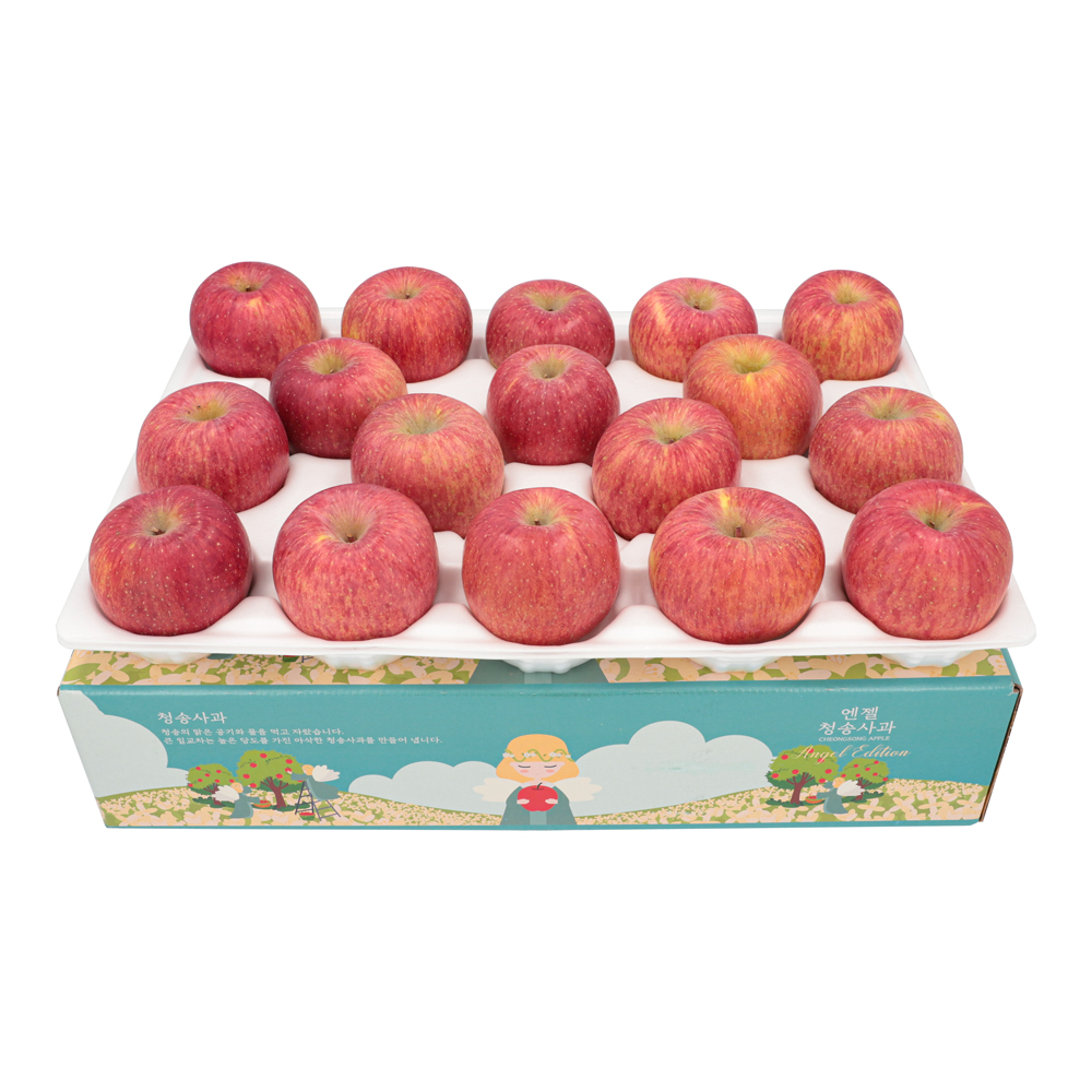 [엔젤스애플] 2024 부사 출시! -청송사과4kg/정품(23-26(한입사과)/19-21과(소과)/15-17과/13-14과/12-11과) : 올댓-엔젤스애플-엔젤스한우