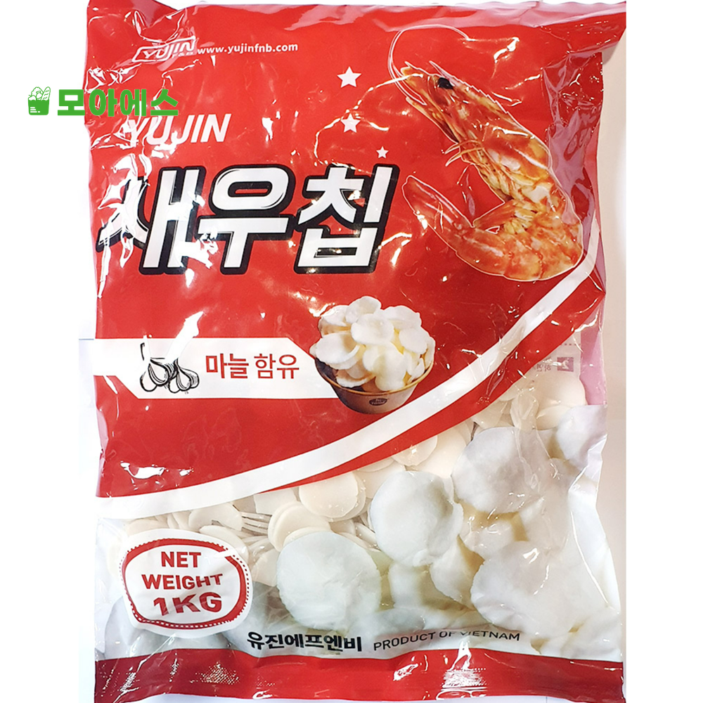 에어프라이어 새우칩 1kg 대용량 술집 안주 알새우칩 : 모아내가